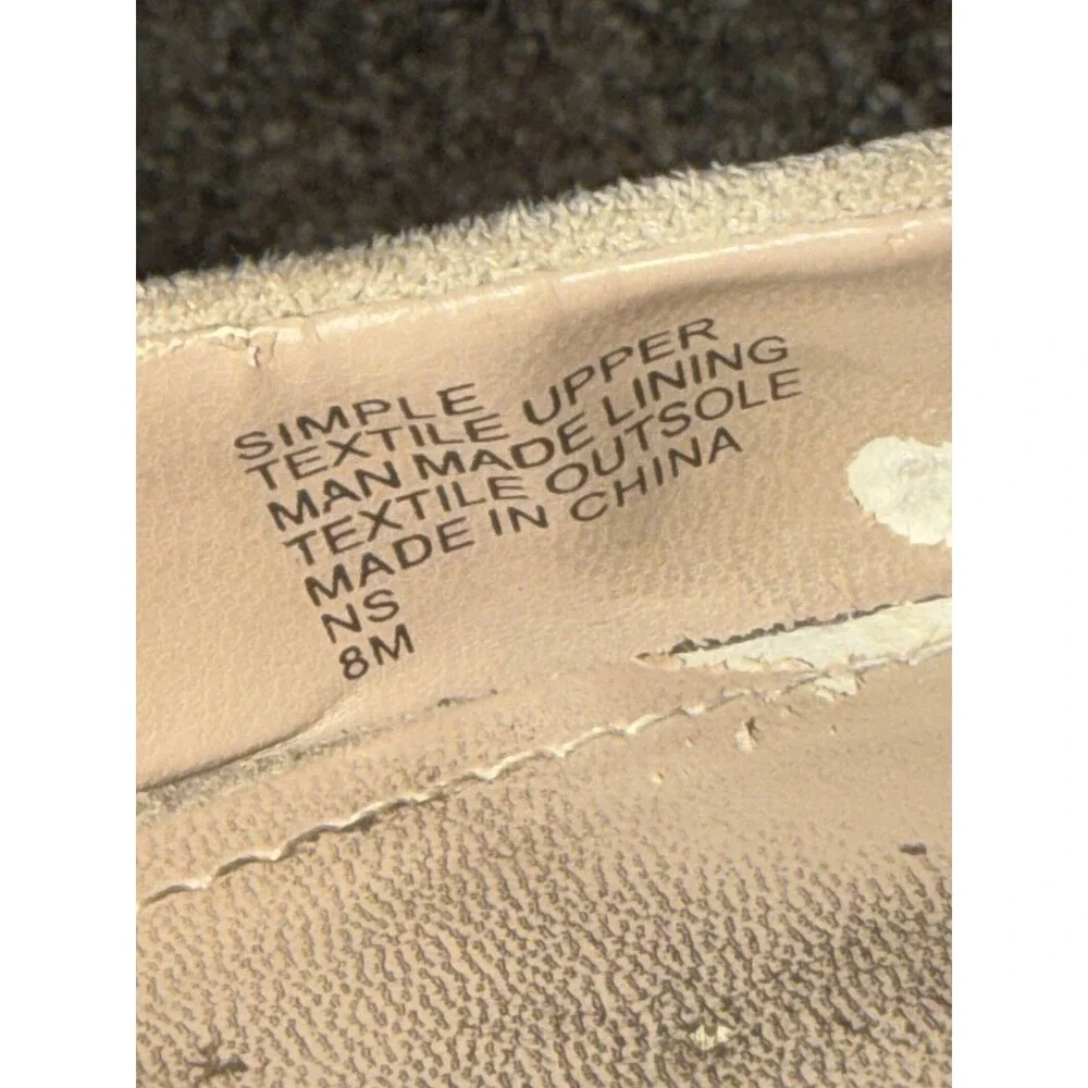Charles by Charles David Tan Espadrille Wedge Pumps Faux Suede Women’s 8M